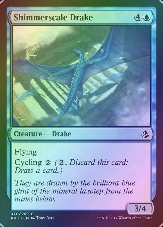 Shimmerscale Drake (AKH) (70) / Foil