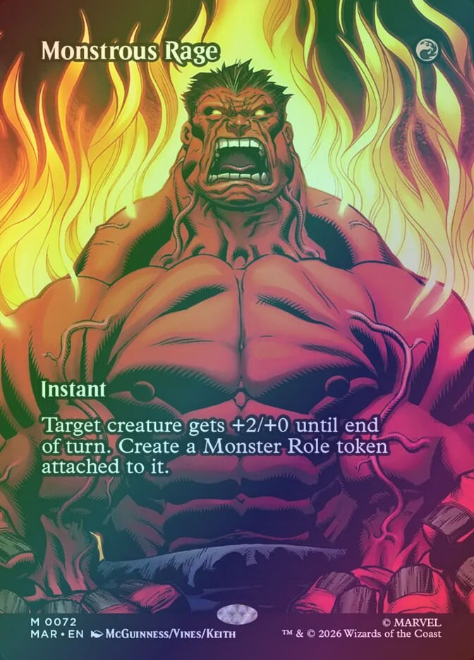 Monstrous Rage (MAR) (72) / Foil