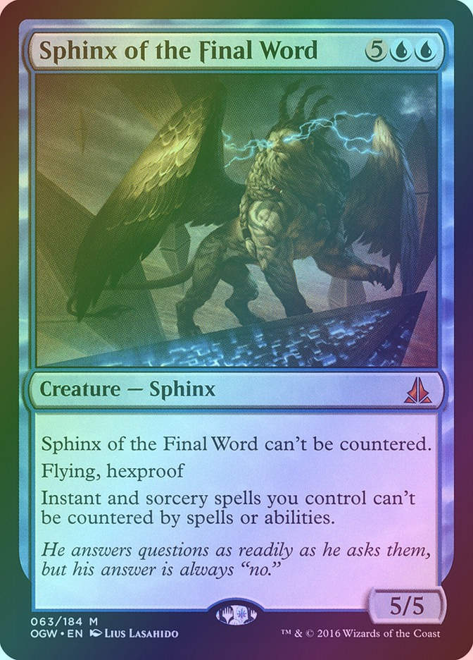 Sphinx of the Final Word (OGW) (63) / Foil