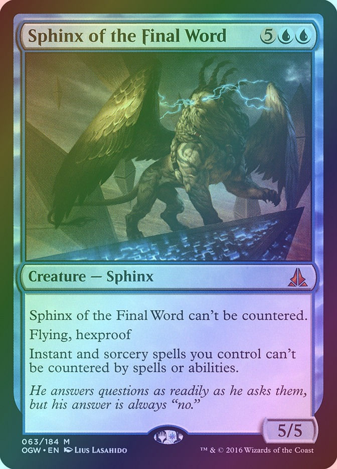 Sphinx of the Final Word (OGW) (63) / Foil