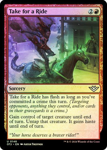 Take for a Ride (otj) (148) / Foil