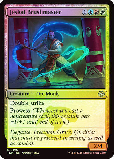 Jeskai Brushmaster (TDM) (195) / Foil