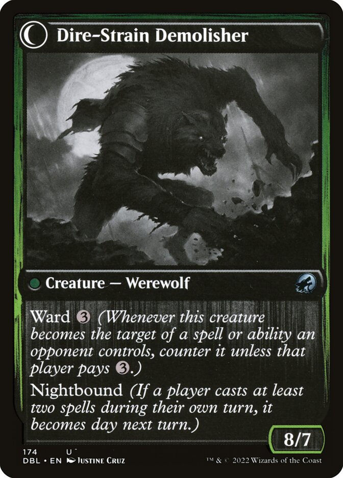 Burly Breaker // Dire-Strain Demolisher (DBL) (174) — cara 2 de 2