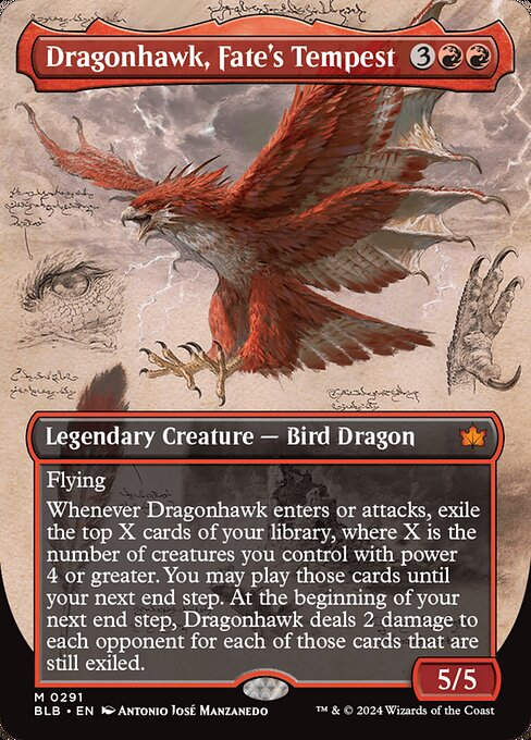 Dragonhawk, Fate's Tempest (blb) (291) / Borderless