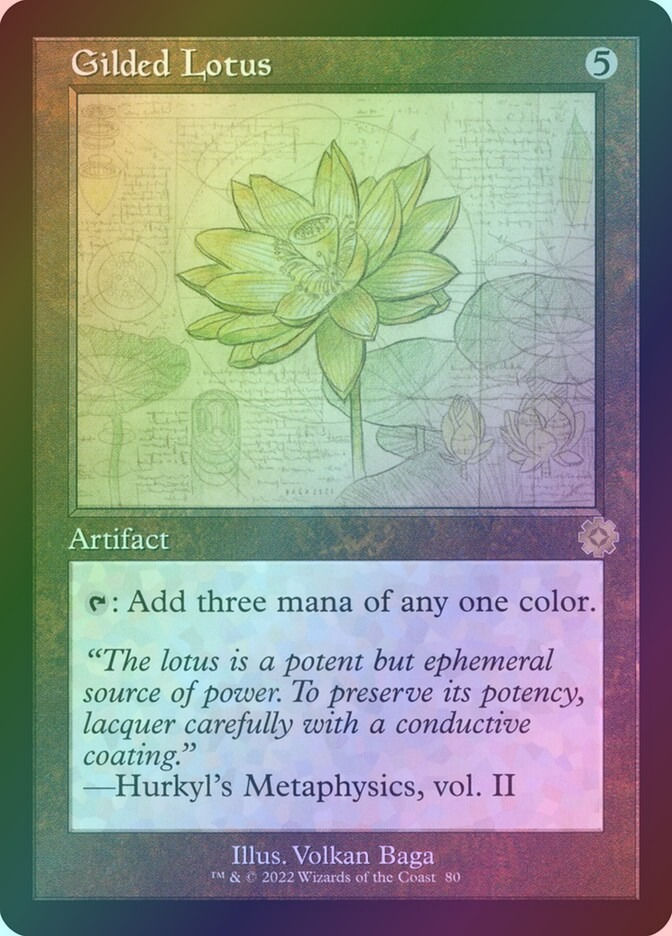 Gilded Lotus (BRR) (80) / Foil / Schematic