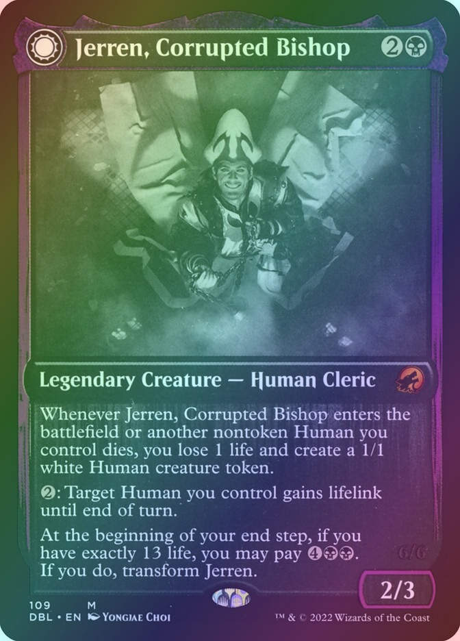 Jerren, Corrupted Bishop // Ormendahl, the Corrupter (DBL) (109) / Foil