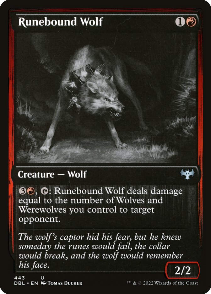 Runebound Wolf (DBL) (443)
