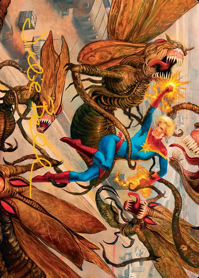 Captain Marvel, Apex Avenger (AMSH) (36) / Firma Dorada