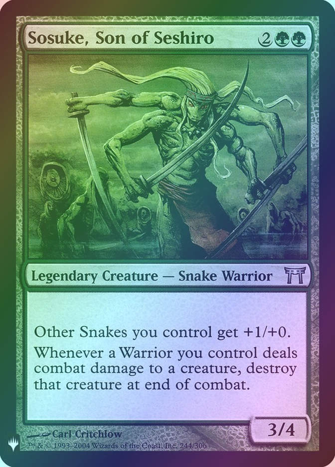 Sosuke, Son of Seshiro (PLST) (CHK-244) / Foil