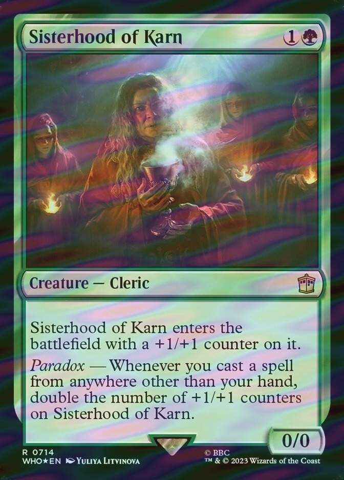 Sisterhood of Karn (WHO) (714) / Surge Foil