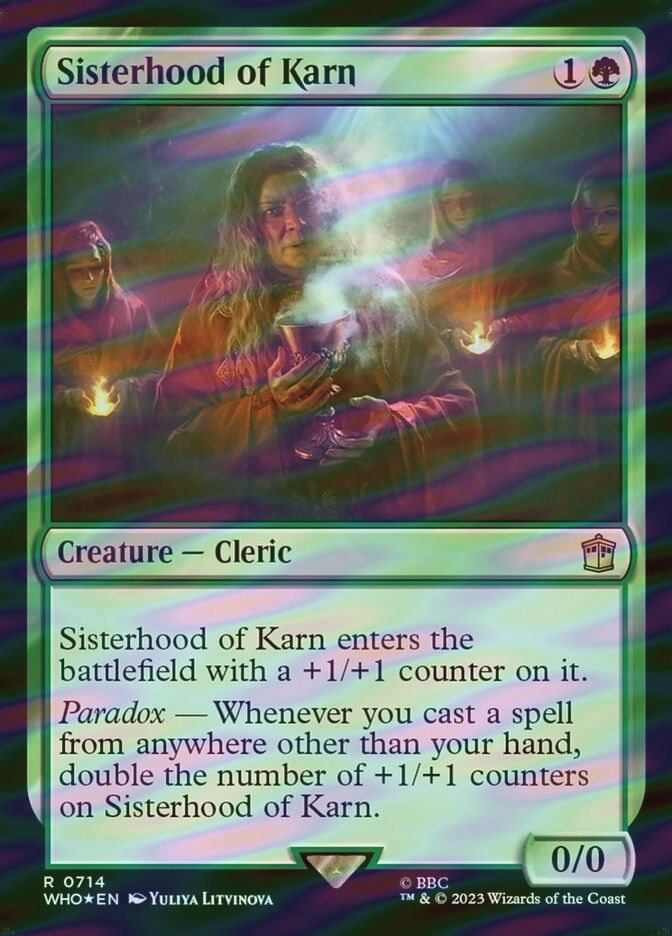 Sisterhood of Karn (WHO) (714) / Surge Foil