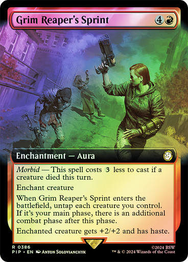 Grim Reaper's Sprint (pip) (386) / Extended Art Foil