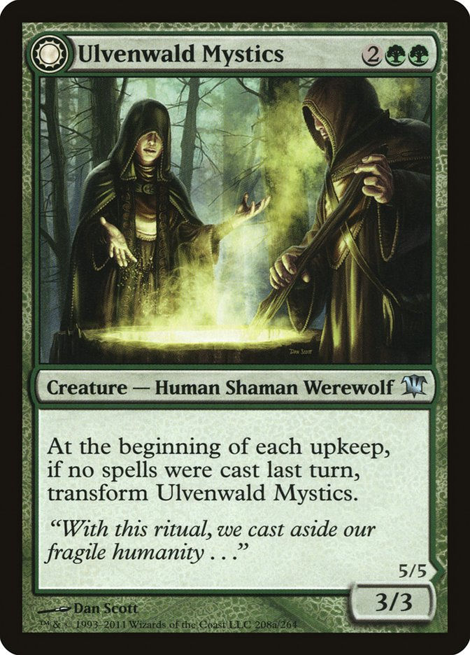 Ulvenwald Mystics // Ulvenwald Primordials (ISD) (208) — cara 1 de 2