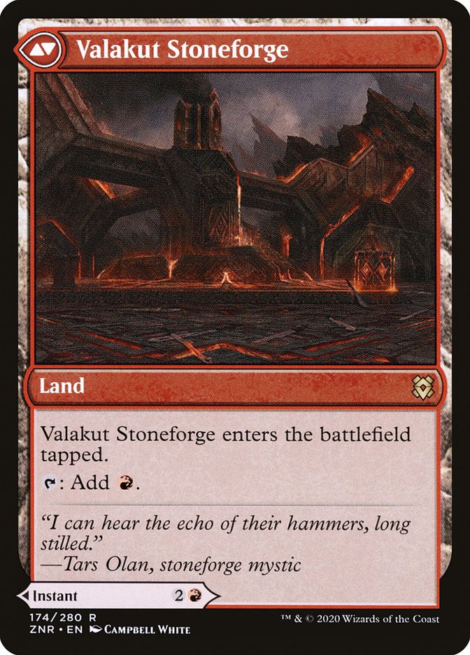 Valakut Awakening // Valakut Stoneforge (ZNR) (174) — cara 2 de 2