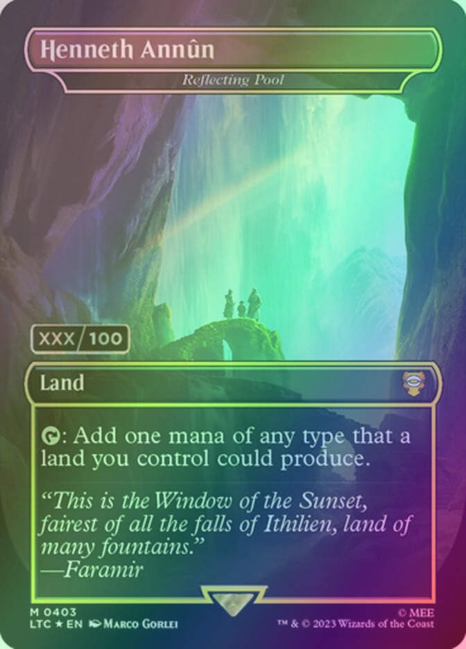 Reflecting Pool (LTC) (403z) / Borderless / Serialized