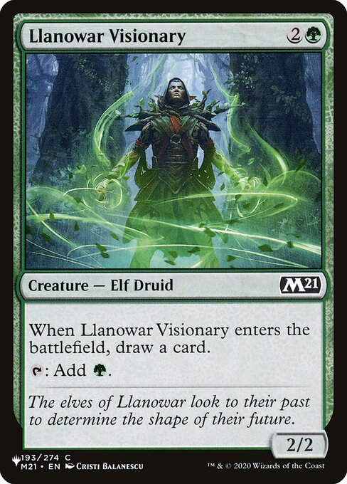 Llanowar Visionary (PLST) (M21-193)