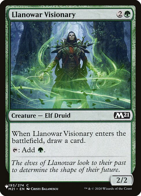 Llanowar Visionary (PLST) (M21-193)
