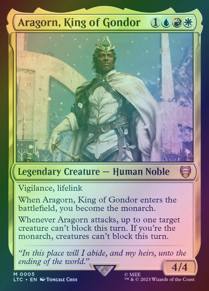 Aragorn, King of Gondor (LTC) (5) / Foil
