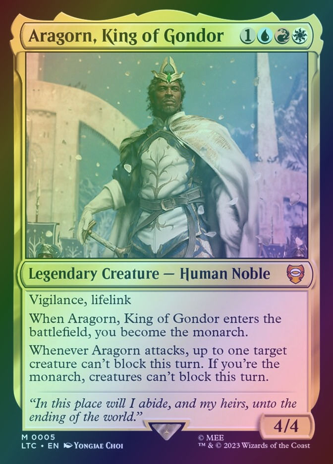 Aragorn, King of Gondor (LTC) (5) / Foil