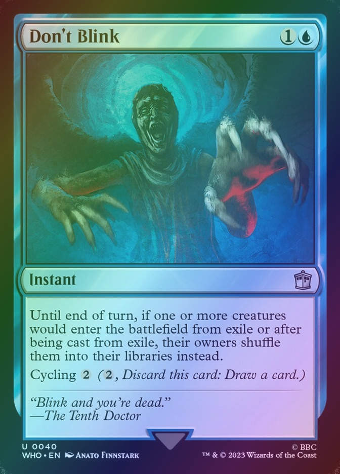 Don't Blink (WHO) (40) / Foil