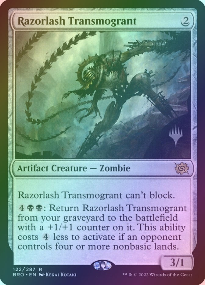 Razorlash Transmogrant (PBRO) (122p) / Foil