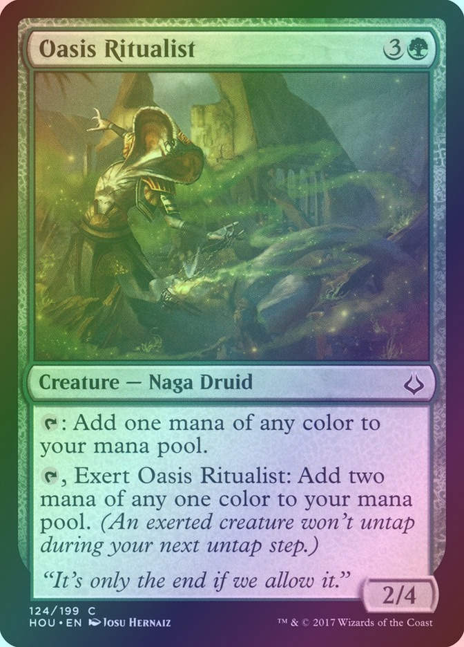 Oasis Ritualist (HOU) (124) / Foil