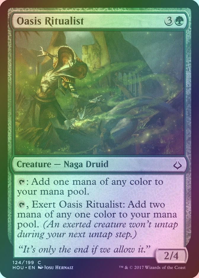 Oasis Ritualist (HOU) (124) / Foil