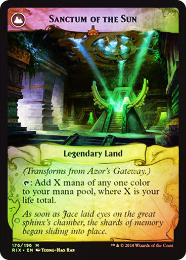 Azor's Gateway // Sanctum of the Sun (RIX) (176) / Foil — cara 2 de 2