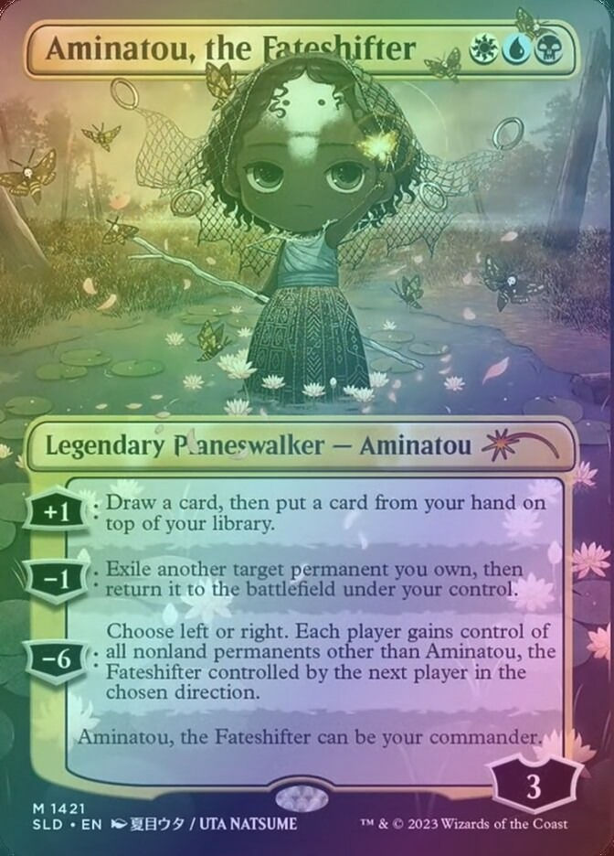 Aminatou, the Fateshifter (SLD) (1421★) / Borderless / Rainbow Foil