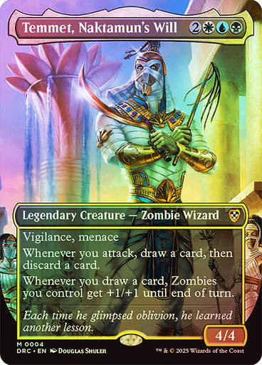 Temmet, Naktamun's Will (DRC) (4) / Borderless Foil