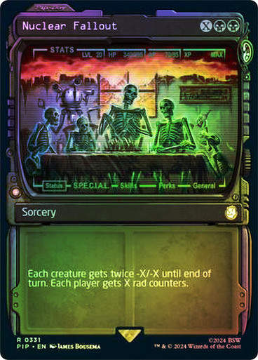 Nuclear Fallout (pip) (331) / Showcase Foil