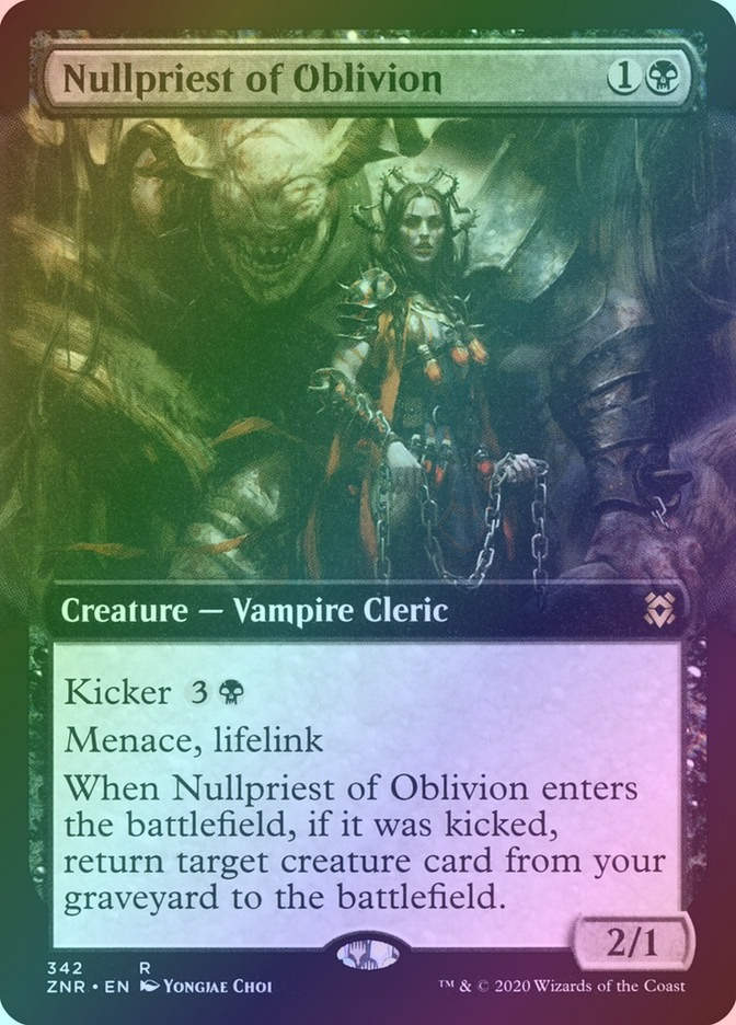 Nullpriest of Oblivion (ZNR) (342) / Extended Art / Foil