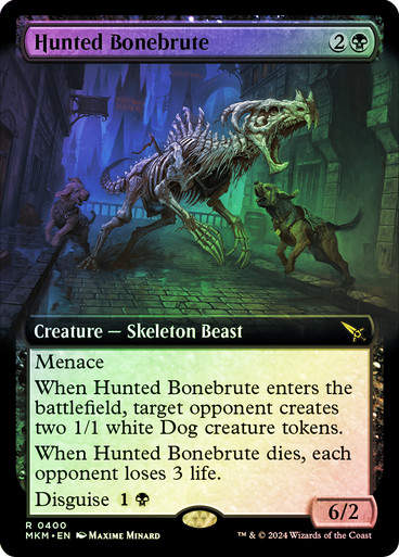 Hunted Bonebrute (mkm) (400) / Extended Art Foil