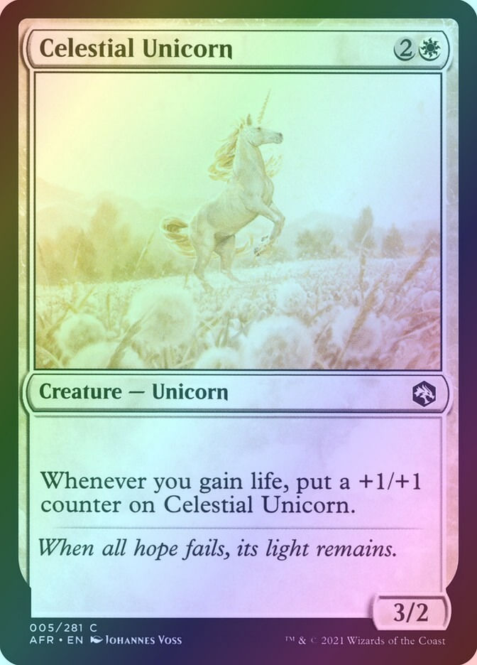 Celestial Unicorn (AFR) (5) / Foil