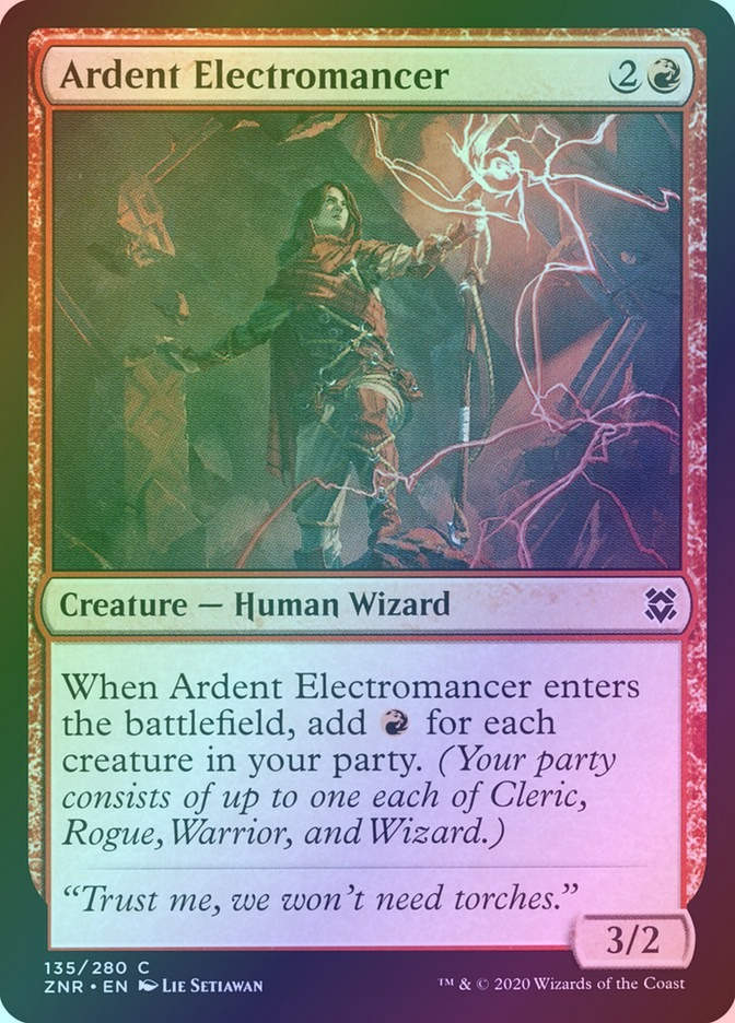Ardent Electromancer (ZNR) (135) / Foil