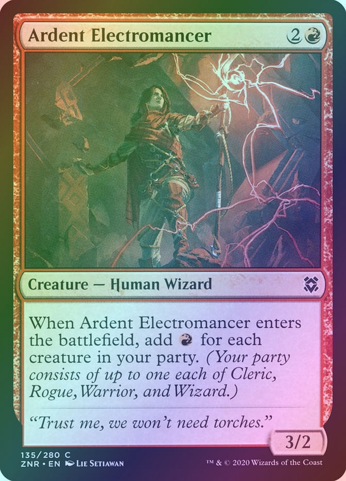Ardent Electromancer (ZNR) (135) / Foil