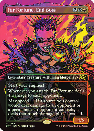 Far Fortune, End Boss (DFT) (363) / Foil / Borderless