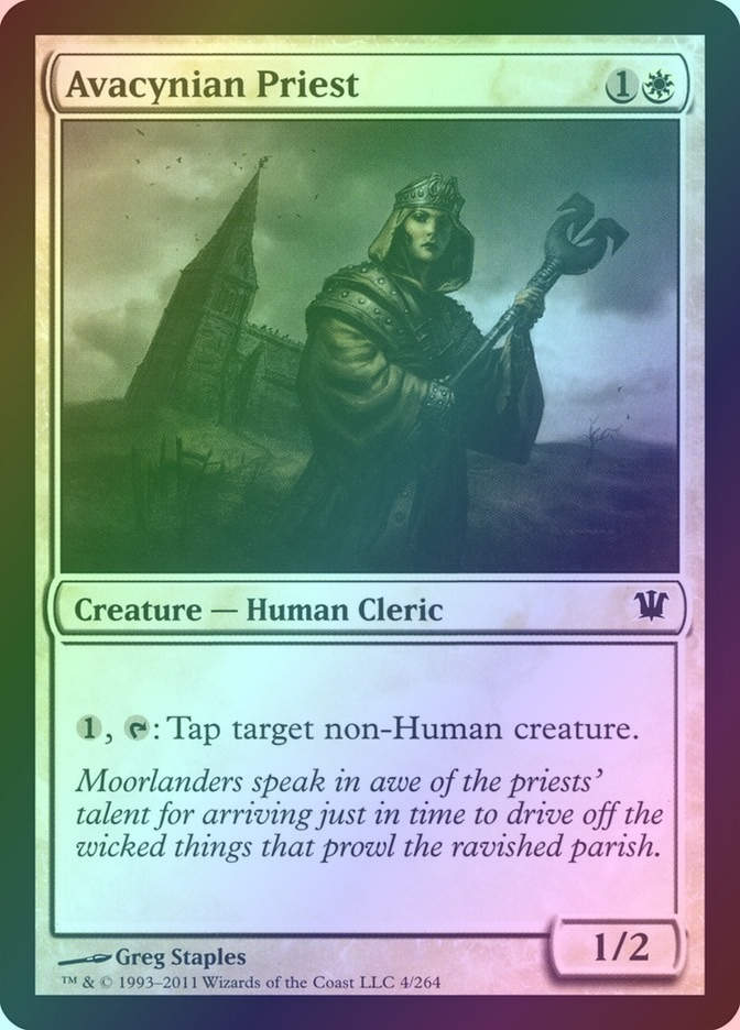 Avacynian Priest (ISD) (4) / Foil