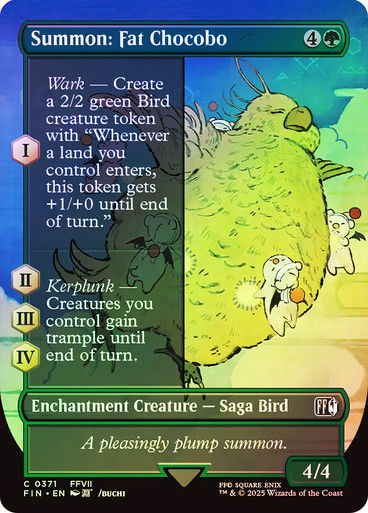 Summon: Fat Chocobo (FIN) (371) / Borderless / Foil