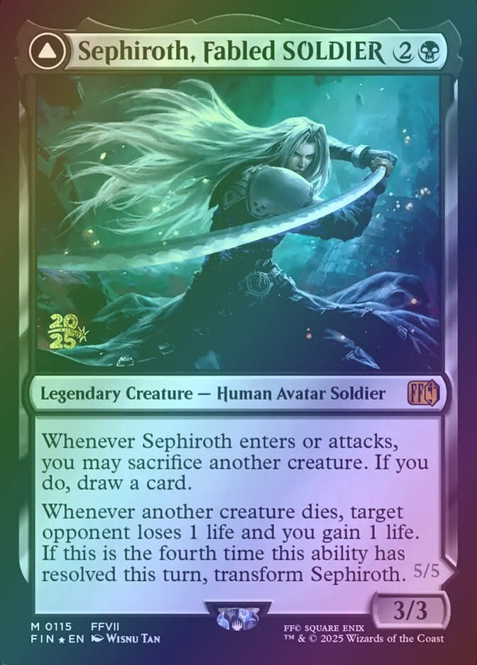 Sephiroth, Fabled SOLDIER // Sephiroth, One-Winged Angel (PFIN) (115s) / Foil
