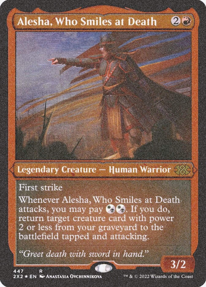 Alesha, Who Smiles at Death (2X2) (447) / Foil Etched