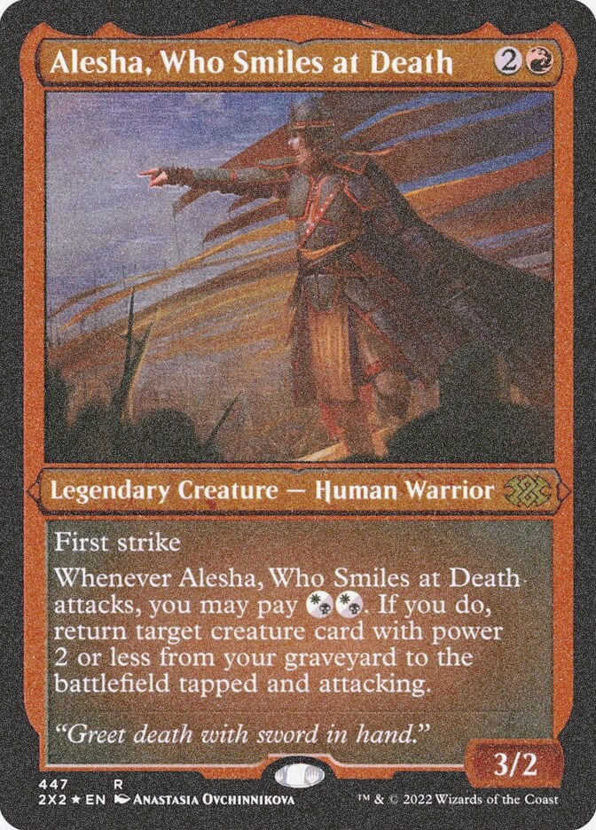 Alesha, Who Smiles at Death (2X2) (447) / Foil Etched