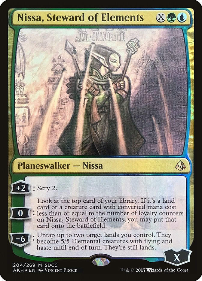 Nissa, Steward of Elements (PS17) (204) / Foil