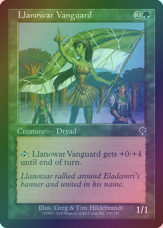 Llanowar Vanguard (INV) (197) / Foil