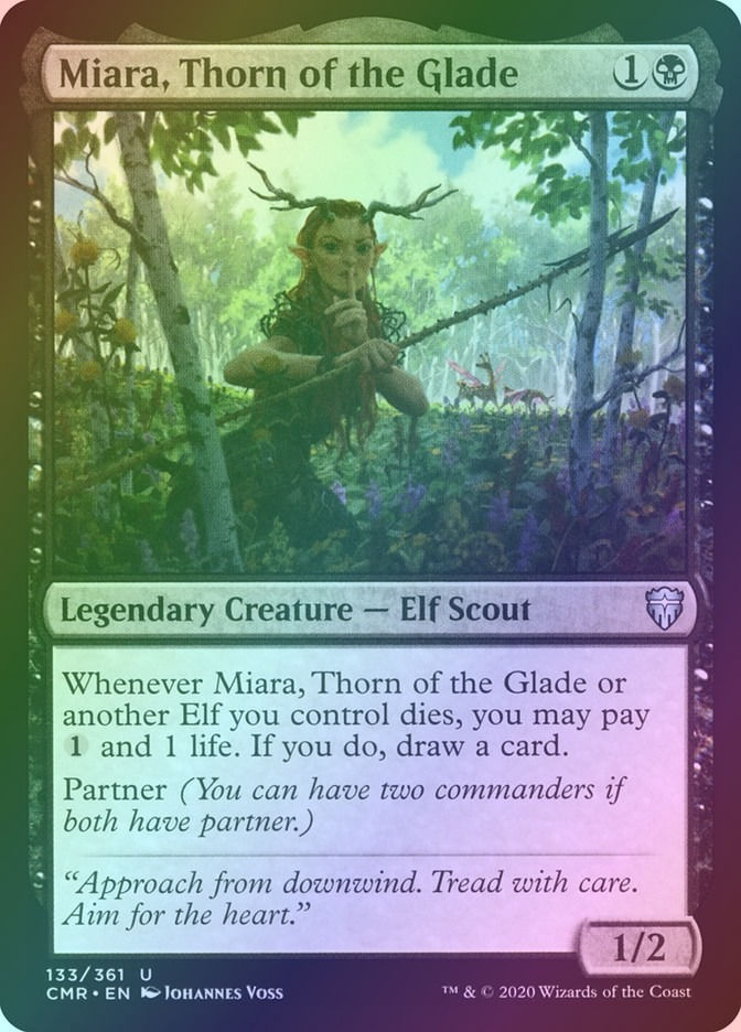 Miara, Thorn of the Glade (CMR) (133) / Foil