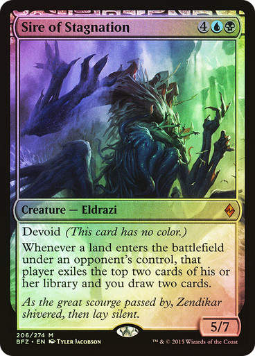 Sire of Stagnation (BFZ) (206) / Foil