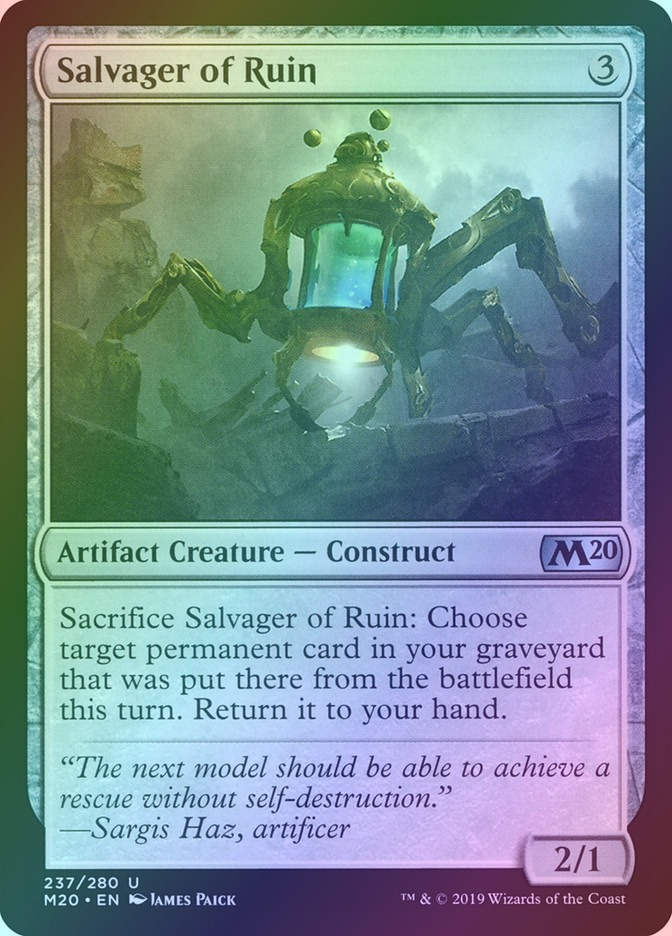 Salvager of Ruin (M20) (237) / Foil