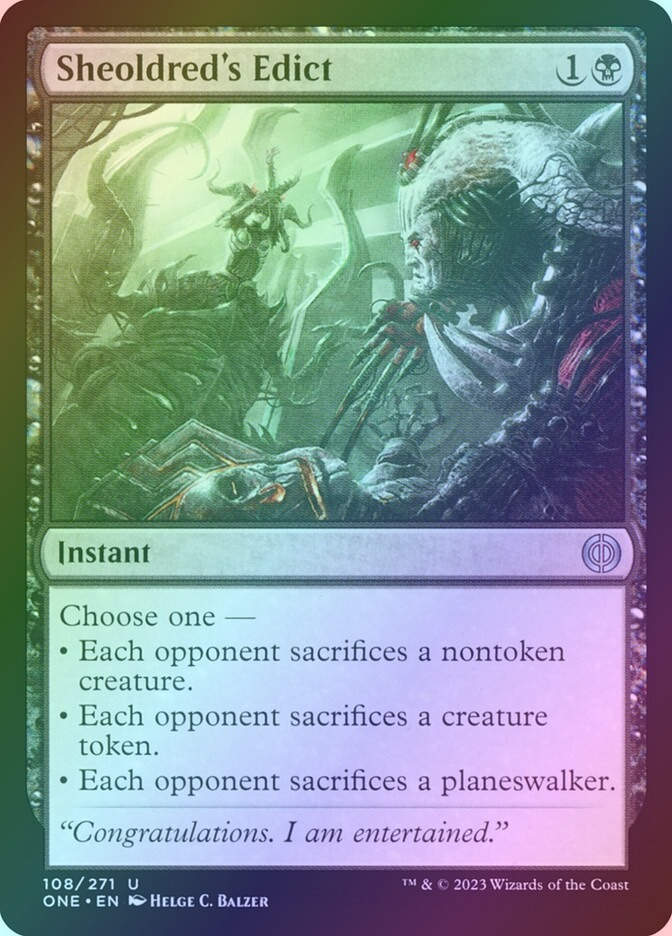 Sheoldred's Edict (ONE) (108) / Foil