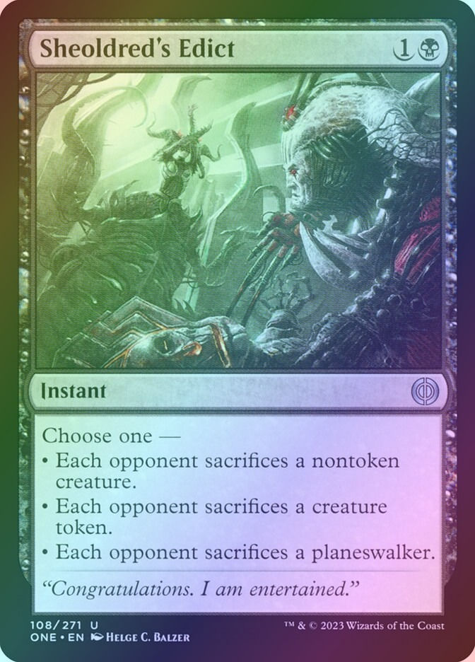 Sheoldred's Edict (ONE) (108) / Foil