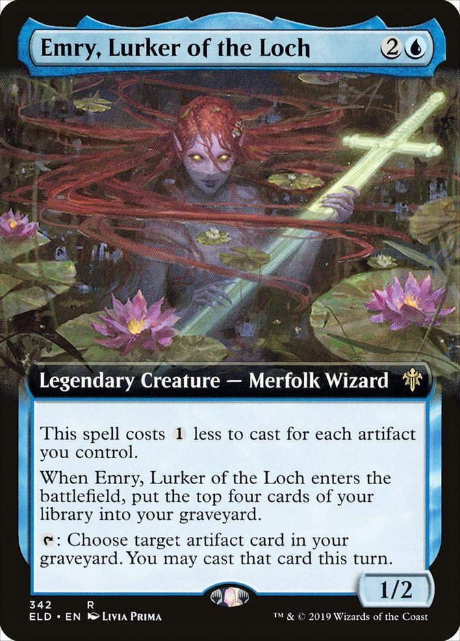 Emry, Lurker of the Loch (ELD) (342) / Extended Art